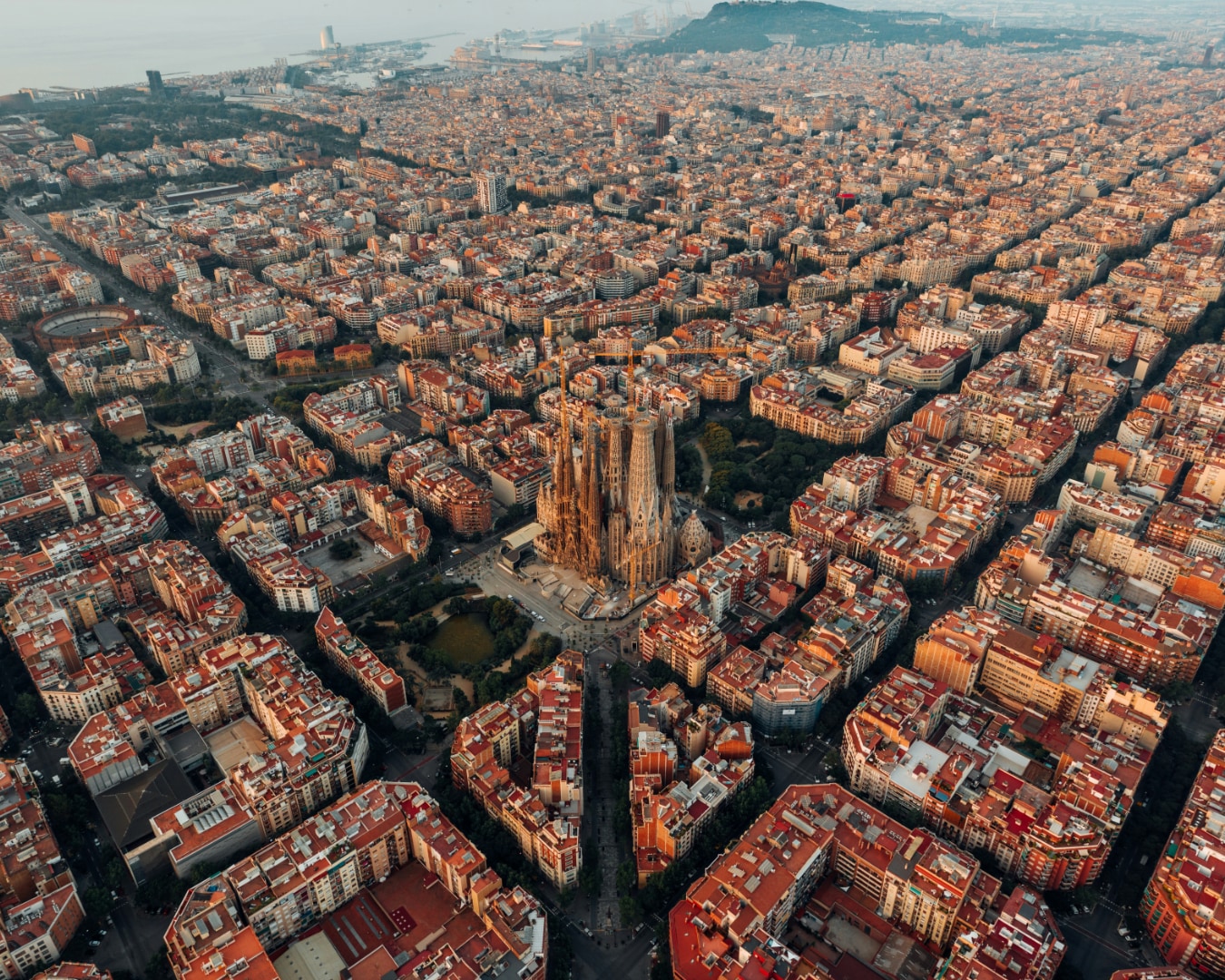 Vista aérea de Barcelona